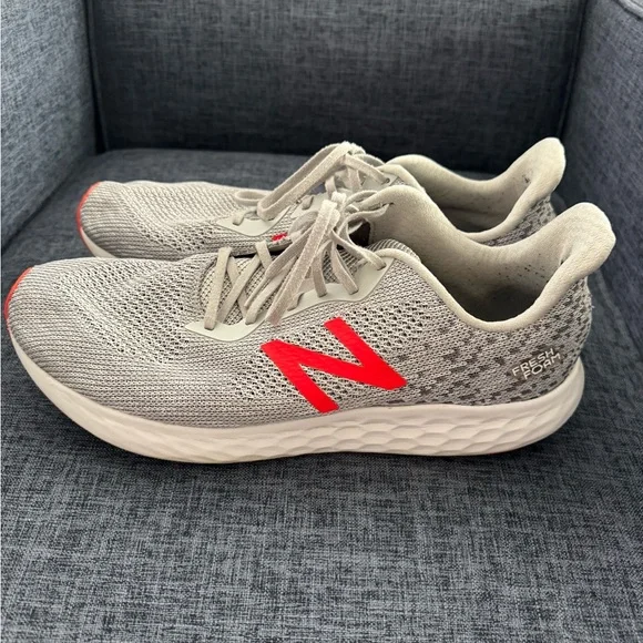 New Balance Fresh Foam Rise Running Shoes Gray Orange Men’s Size 14 Lightweight - Picture 3 of 7